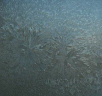 Fast growing frost on Toronto window