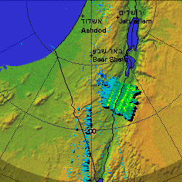 standing gravity waves generated by winds and seen in rain clouds